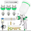 Pistol de vopsit HVLP cu duze 1.4 / 1.7 / 2.0 / 2.5 mm – Set complet