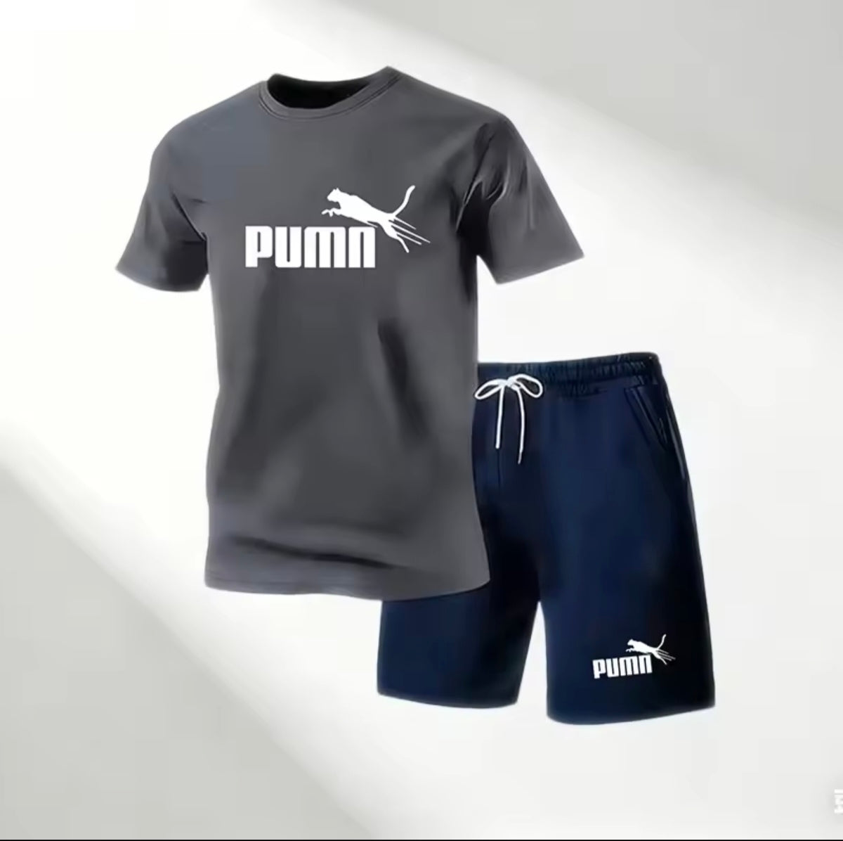 Set Tricou + Pantaloni Scurți – Model Sport Casual