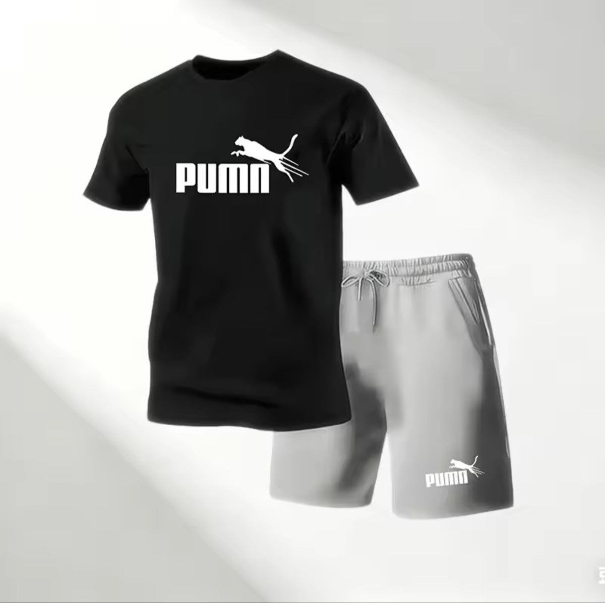 Set Tricou + Pantaloni Scurți – Model Sport Casual