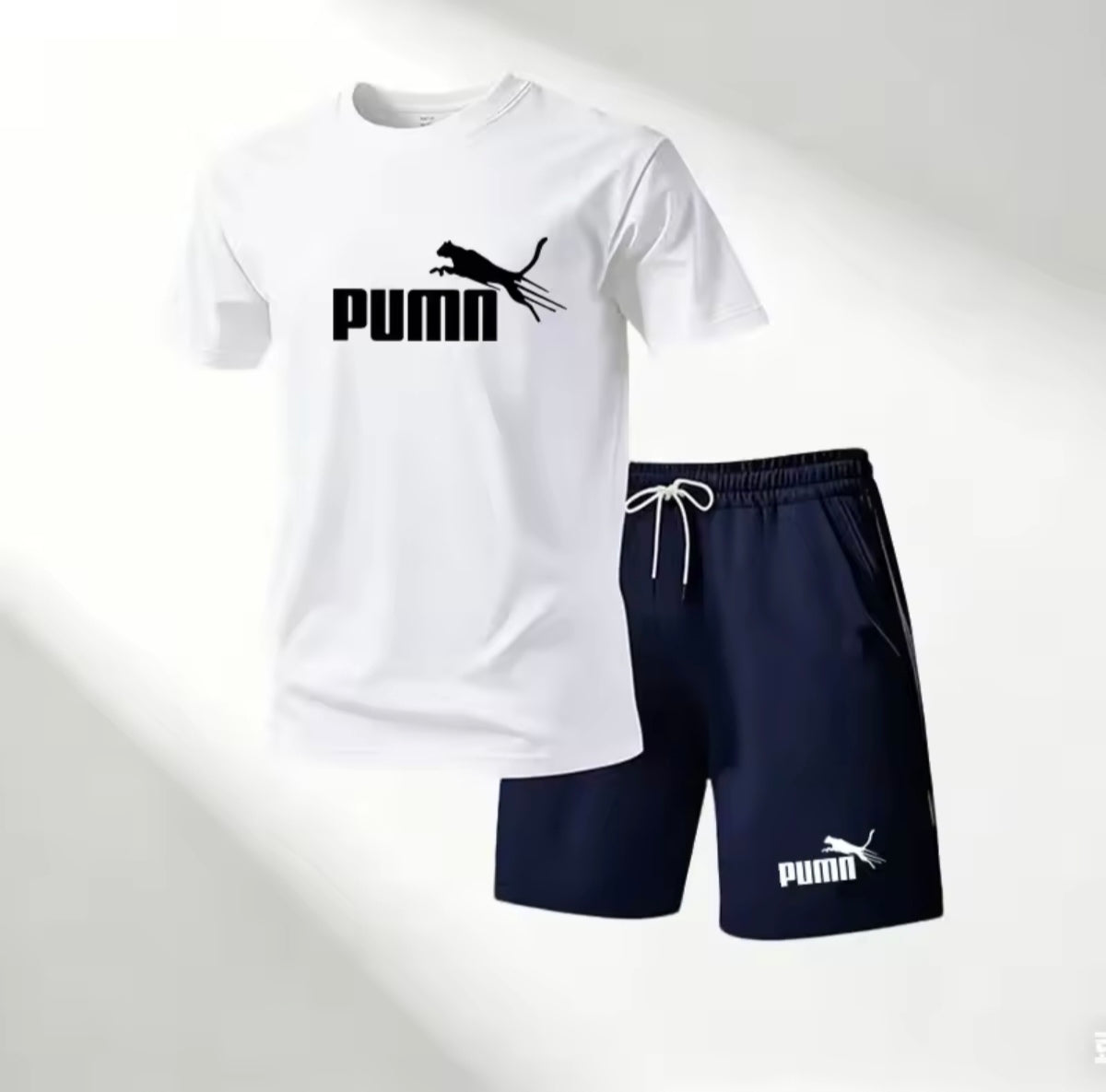 Set Tricou + Pantaloni Scurți – Model Sport Casual